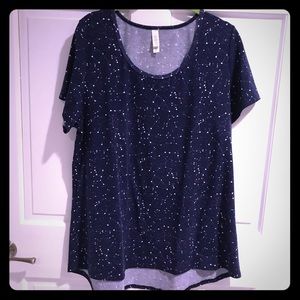 Lularoe classic tee with constellation pattern